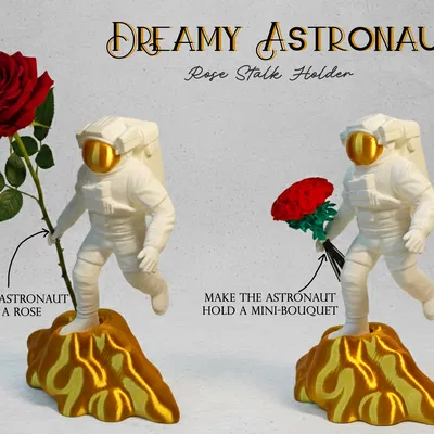 Phi Hành Gia Mơ Màng: Giá Cắm Hoa Hồng