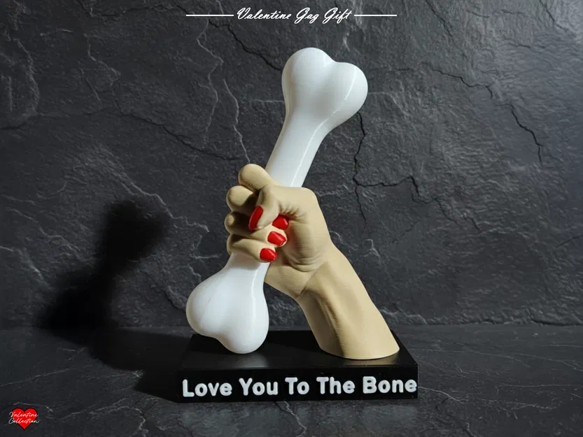 Quà Valentine hài hước – Love You to the Bone - Image 1