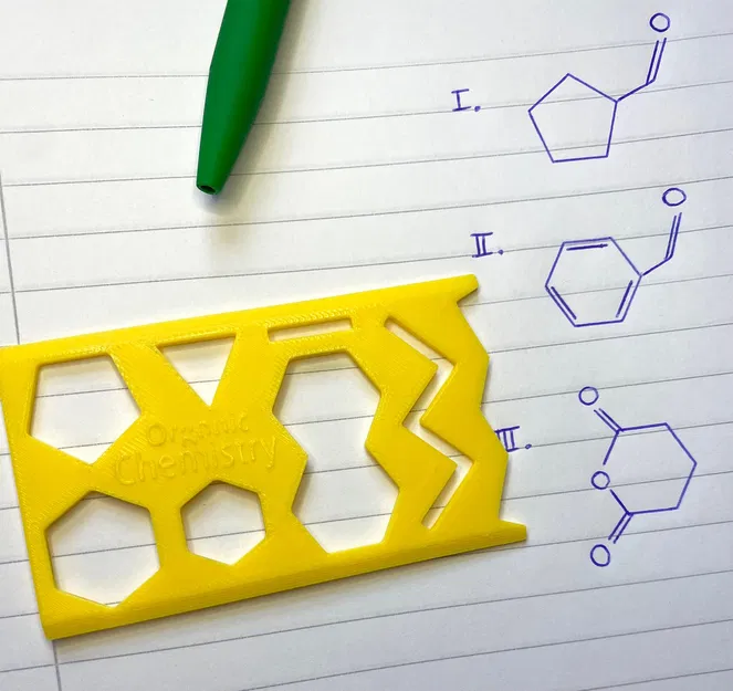 Thước/Pattern Hoá Hữu Cơ (Organic Chemistry Ruler/Pattern) - Image 1