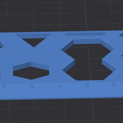 Thước Organic Chemistry Ruler (Template hoá hữu cơ) 8 cm