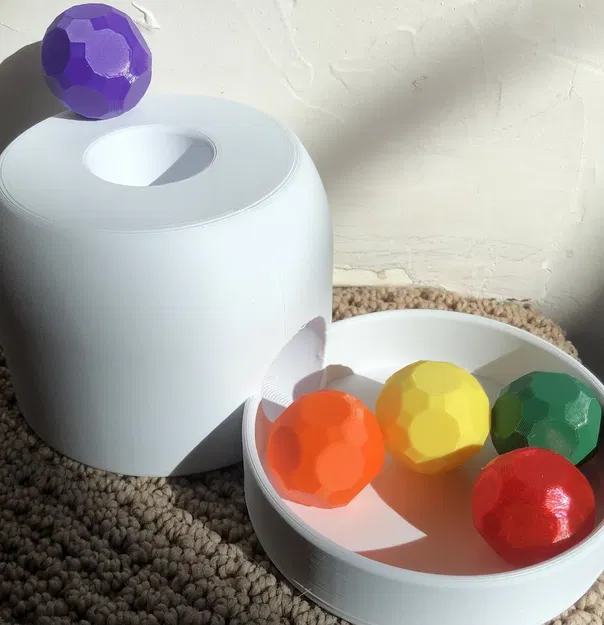 Hộp Object Permanence V2 (OpenSCAD) - Image 1