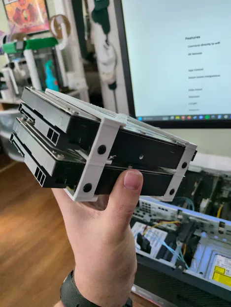 Giá gắn Dual 3.5 in HDD Mount (2 ổ 3.5 inch xếp chồng) - Image 3