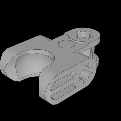 Lego Compatible (67695.dat) Technic Axle Connector 2x3 w/ Ball Socket (Closed Sides)