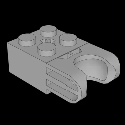 Gạch Lego Compatible (67696.dat) 2x2 có Axlehole & Ball Socket Type 4