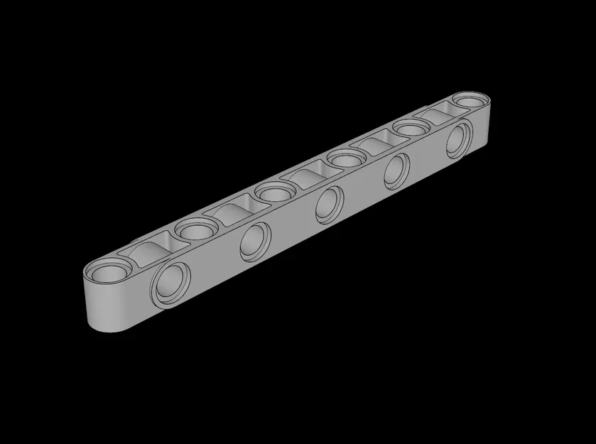 Tương thích Lego (73507.dat) Technic Beam 11 với lỗ xen kẽ - Image 1