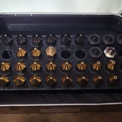 Khay đựng nozzle extruder dùng hộp Altoids (Extruder nozzle altoid holder)