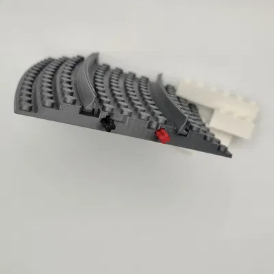 Đường ray R32 có ballast tương thích LEGO (Fully Ballasted Track)