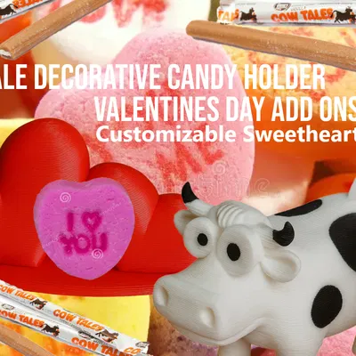 Phụ kiện Valentine cho mô hình Bò Cow Tales Pooping Cow