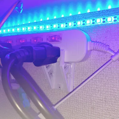 Giá treo ổ cắm IKEA KOPPLA lên tường (IKEA KOPPLA power strip mount)