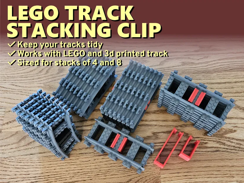 Kẹp Xếp Chồng Đường Ray LEGO (LEGO Track Stacking Clip) - Image 1
