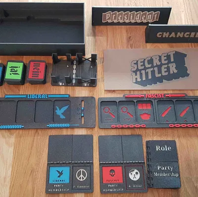 Secret Hitler Board Game Enhanced^3 Multi Color