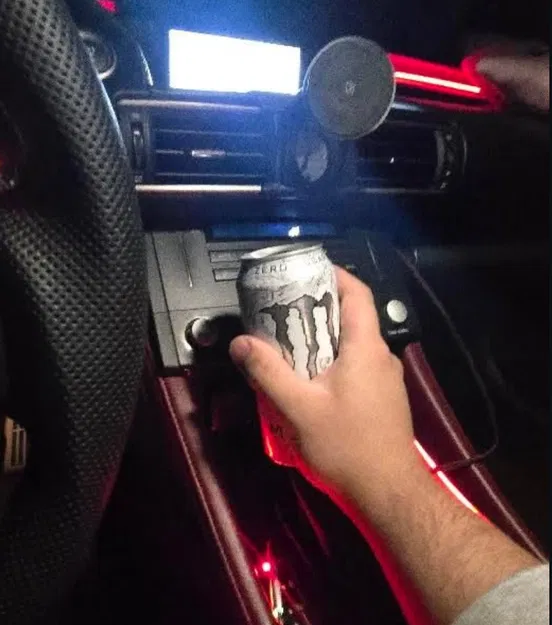 Cần số (Shift Knob) hình lon Monster 16oz dùng lõi tay cầm xe đạp - Image 1