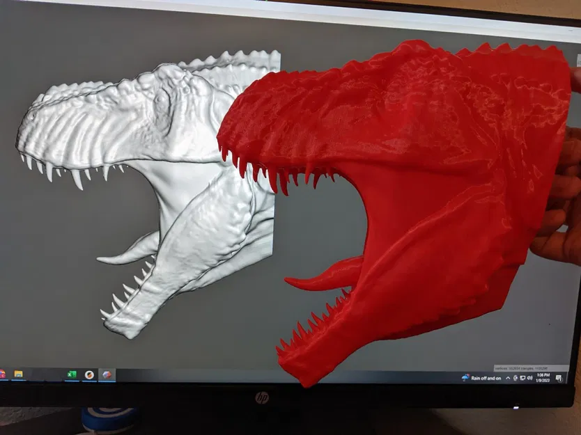 Đầu Khủng Long T-Rex Treo Tường (T-Rex Dinosaur) - Image 5