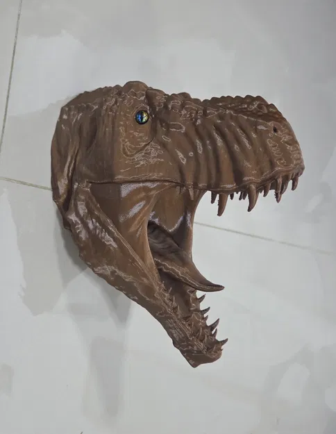 Đầu khủng long T-Rex – tương thích mắt kính (glass eye) - Image 4