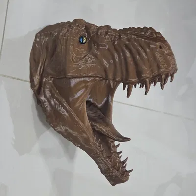 Đầu khủng long T-Rex – tương thích mắt kính (glass eye)
