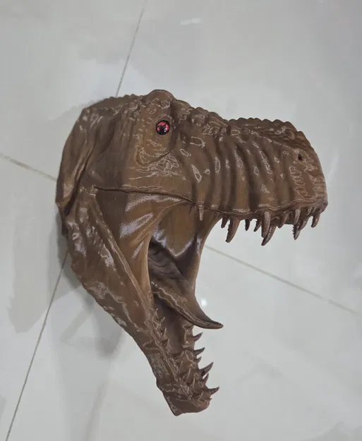 Đầu khủng long T-Rex – tương thích mắt kính (glass eye) - Image 8