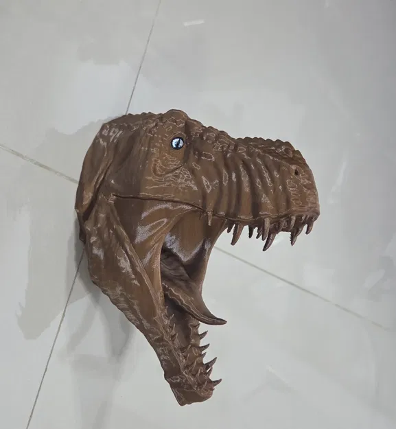 Đầu khủng long T-Rex – tương thích mắt kính (glass eye) - Image 9