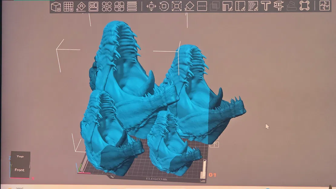 Đầu khủng long T-Rex – tương thích mắt kính (glass eye) - Image 11