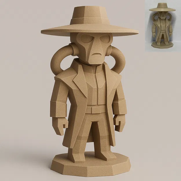Lowpoly Cad Bane (Star Wars) – Tượng 3D - Image 1