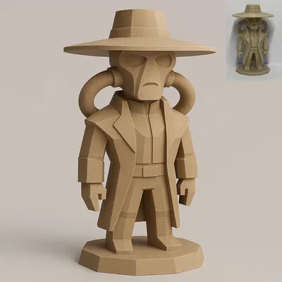 Lowpoly Cad Bane (Star Wars) – Tượng 3D