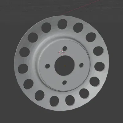 Móc khóa đĩa bánh xe (Keychain wheels disk default)