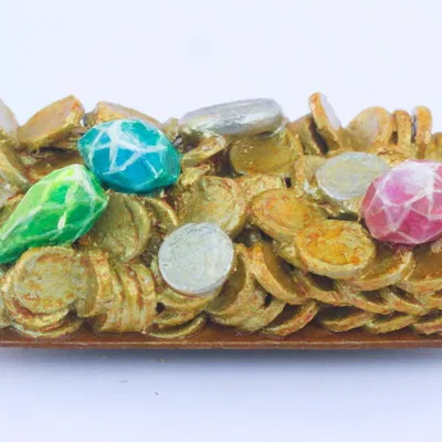 Rương Kho Báu Modular: Thỏi Vàng, Xu, Đá Quý (Bộ #1)