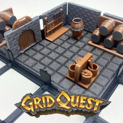 GridQuest SEAMLESS BASE 2x2 (The Gridfinity Game) – Đế liền mạch 2x2