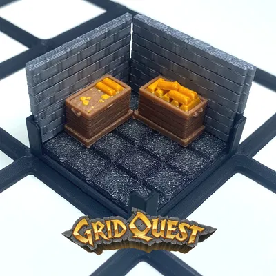 GridQuest Rương Kho Báu Kèm Vàng (The Gridfinity Game)