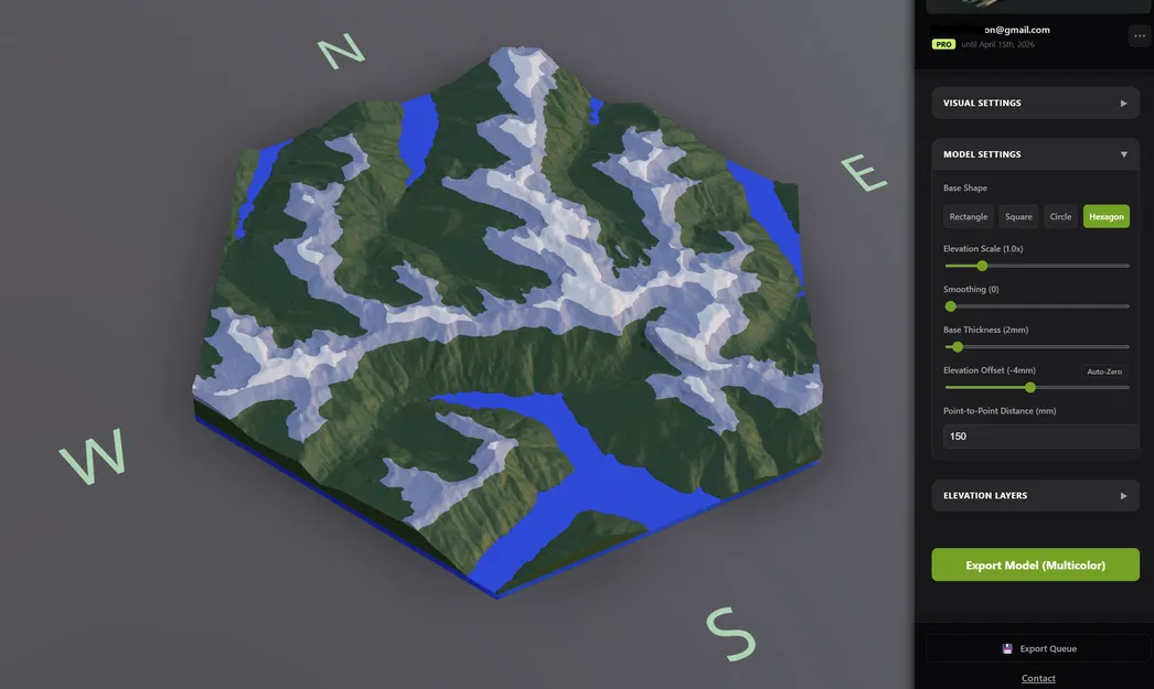 Terrain Maker – Công cụ web tạo mô hình địa hình 3D để in 3D - Image 9