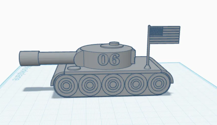 Xe tăng đơn giản (simple tank) - Image 1