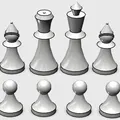 Bộ Quân Cờ Vua (Chess Playing Pieces) - Thumbnail 2