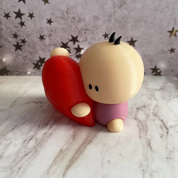 Tượng mini Valentine “Little Man” – Mô hình 3D - Image 2