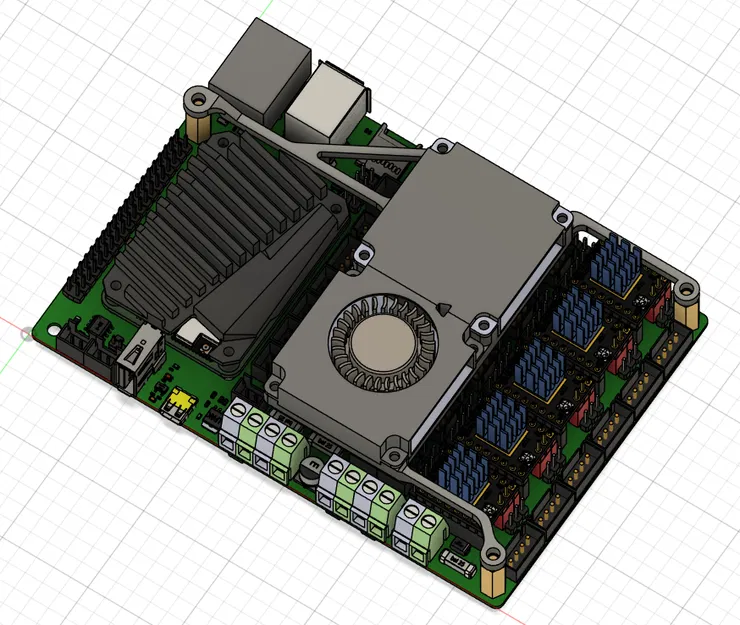 Gá Quạt Làm Mát Stepper cho BTT Manta M5P - Image 1