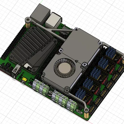 Gá Quạt Làm Mát Stepper cho BTT Manta M5P