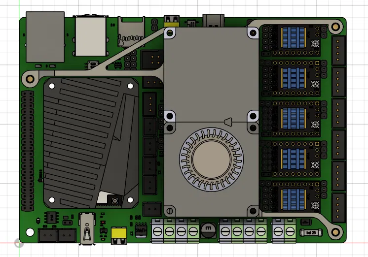 Gá Quạt Làm Mát Stepper cho BTT Manta M5P - Image 2