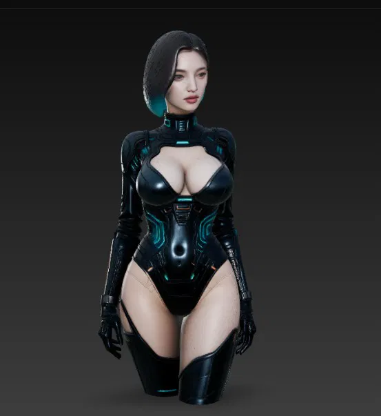 Cô gái Cyberpunk sexy 3 - Image 4