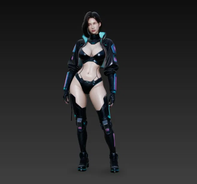 Cô gái Cyberpunk Sexy - Image 2