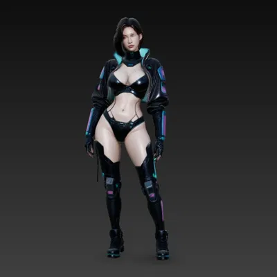 Cô gái Cyberpunk Sexy