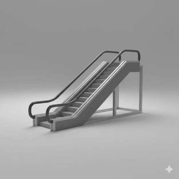 Thang cuốn Low Poly (Low Poly Escalator) - Image 1
