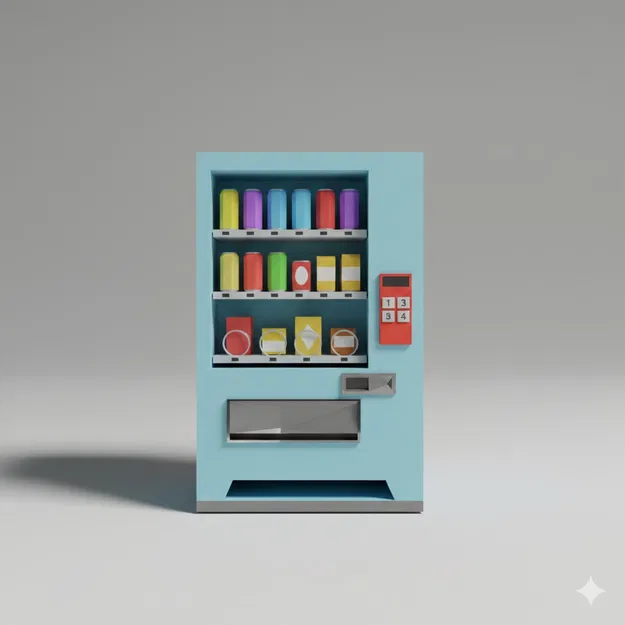 Máy bán hàng tự động Low Poly - Image 1