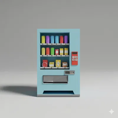 Máy bán hàng tự động Low Poly