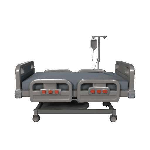 Giường Bệnh Viện Low Poly - Image 2