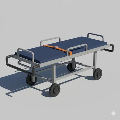 Cáng cứu thương Low Poly (Low Poly Stretcher)