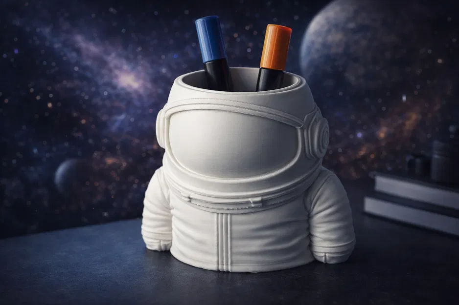 Kệ Cắm Bút Phi Hành Gia – Space Explorer Desk Organizer - Image 1