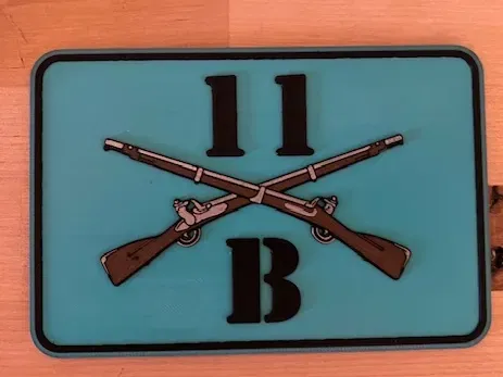 Infantry Placard - Image 1