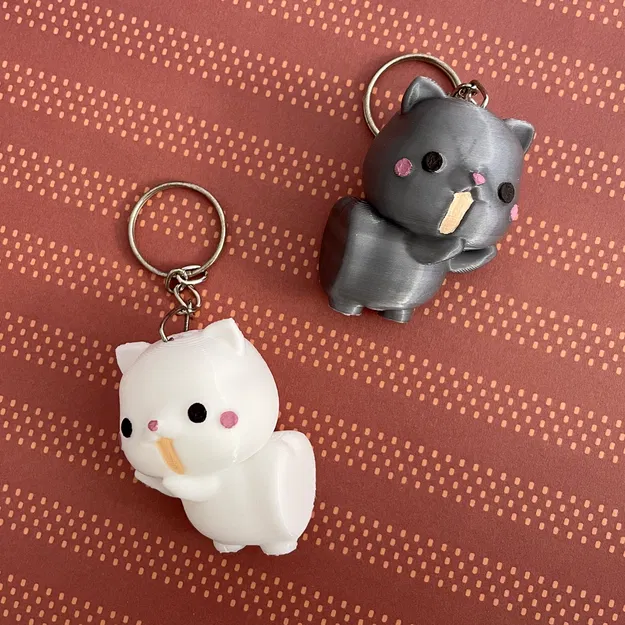 Móc khóa mèo tình bạn (keychain cats friendship) - Image 1