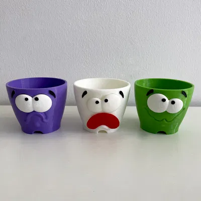 Chậu Hoa Biểu Cảm Vui Nhộn (Funny Facial Flowerpots)