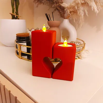 Bộ Tea Light Hình Trái Tim (Love Heart Tea Light Set)