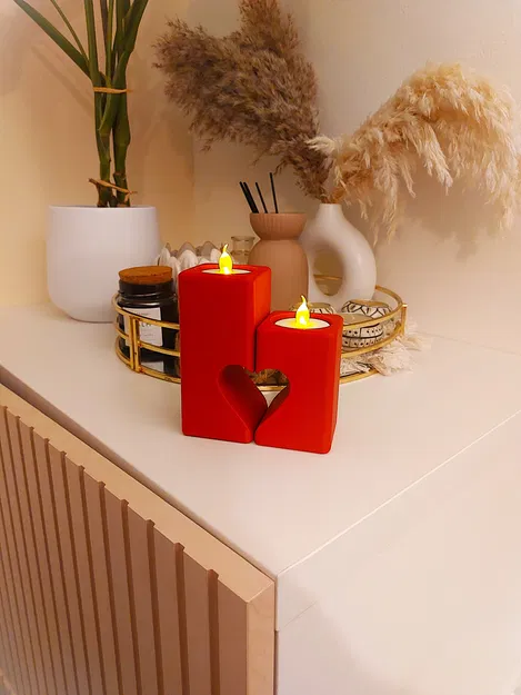 Bộ Tea Light Hình Trái Tim (Love Heart Tea Light Set) - Image 3