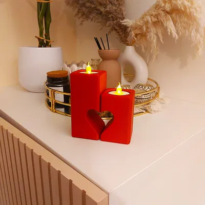 Bộ Tea Light Hình Trái Tim (Love Heart Tea Light Set)